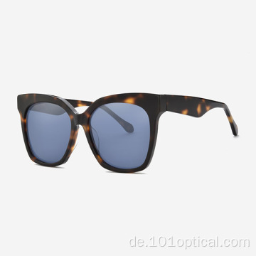 Square Classic Large Size Acetat Damensonnenbrille